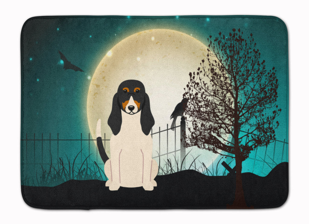 Halloween Scary Swiss Hound Memory Foam Kitchen Mat Machine Washable Anti-Fatigue Cushion Comfort Bath or Kitchen Rug