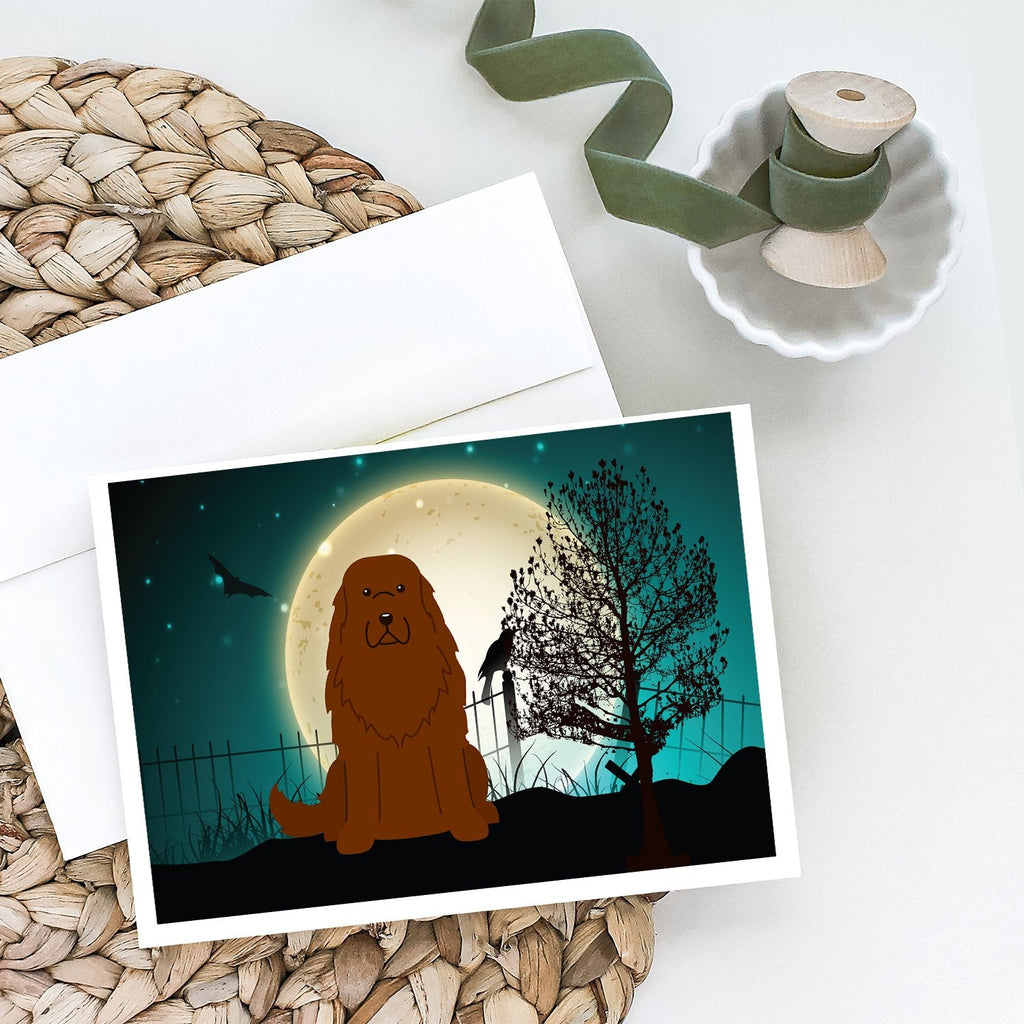 Halloween Scary Caucasian Shepherd Dog Greeting Cards Pack of 8 Blank Cards with Envelopes Whimsical A7 Size 5x7