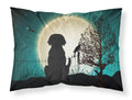 Halloween Scary Black Labrador Standard Pillowcase Lightweight Super Soft Easy Care Decorative Artwork Pillowcase, Standard
