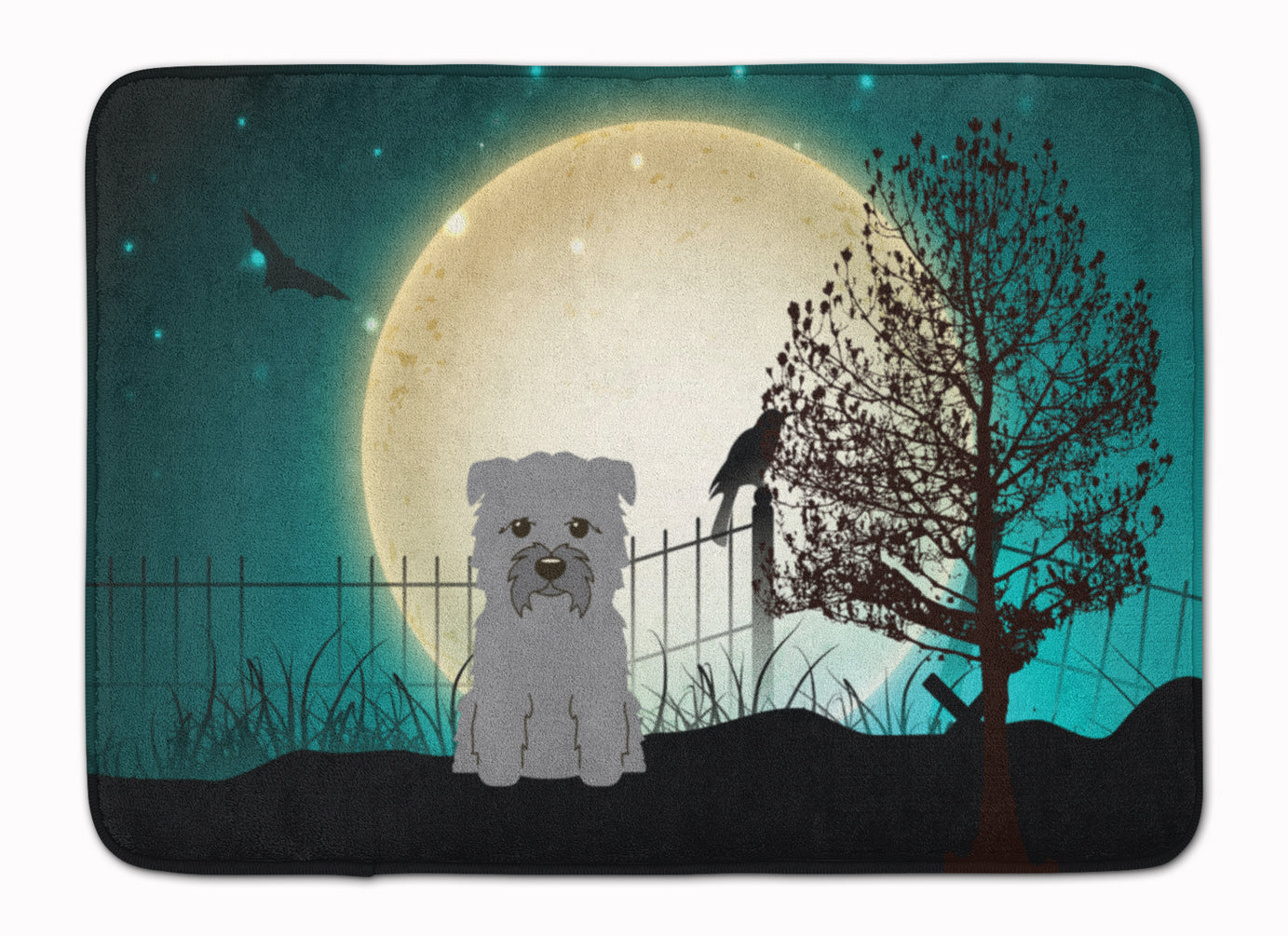 Halloween Scary Glen of Imal Grey Memory Foam Kitchen Mat Machine Washable Anti-Fatigue Cushion Comfort Bath or Kitchen Rug