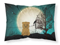 Halloween Scary Glen of Imal Tan Standard Pillowcase Lightweight Super Soft Easy Care Decorative Artwork Pillowcase, Standard