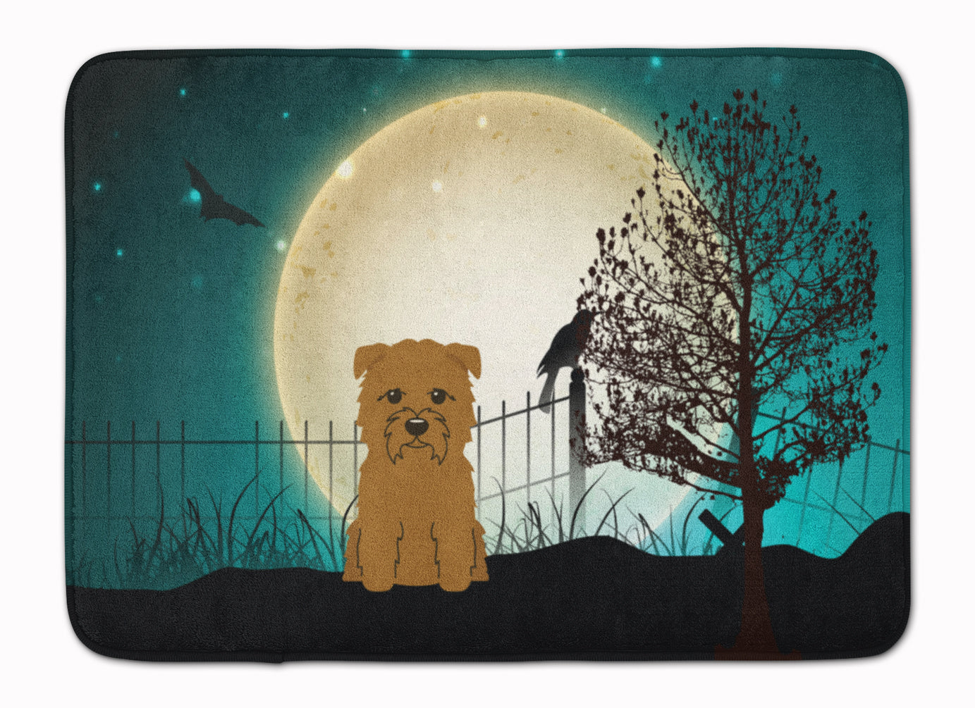 Halloween Scary Glen of Imal Tan Memory Foam Kitchen Mat Machine Washable Anti-Fatigue Cushion Comfort Bath or Kitchen Rug