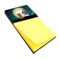 Halloween Scary Glen of Imal Tan Watercolor Sticky Note Holder Refillable Dispenser Desk Accessory 3x3 Pad Gift