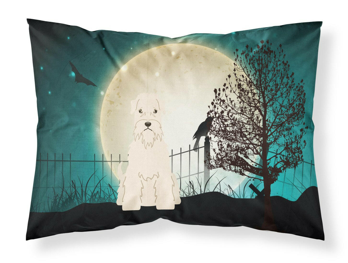 Halloween Scary Soft Coated Wheaten Terrier Standard Pillowcase Lightweight Super Soft Easy Care Decorative Artwork Pillowcase, Standard