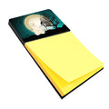 Halloween Scary Soft Coated Wheaten Terrier Watercolor Sticky Note Holder Refillable Dispenser Desk Accessory 3x3 Pad Gift