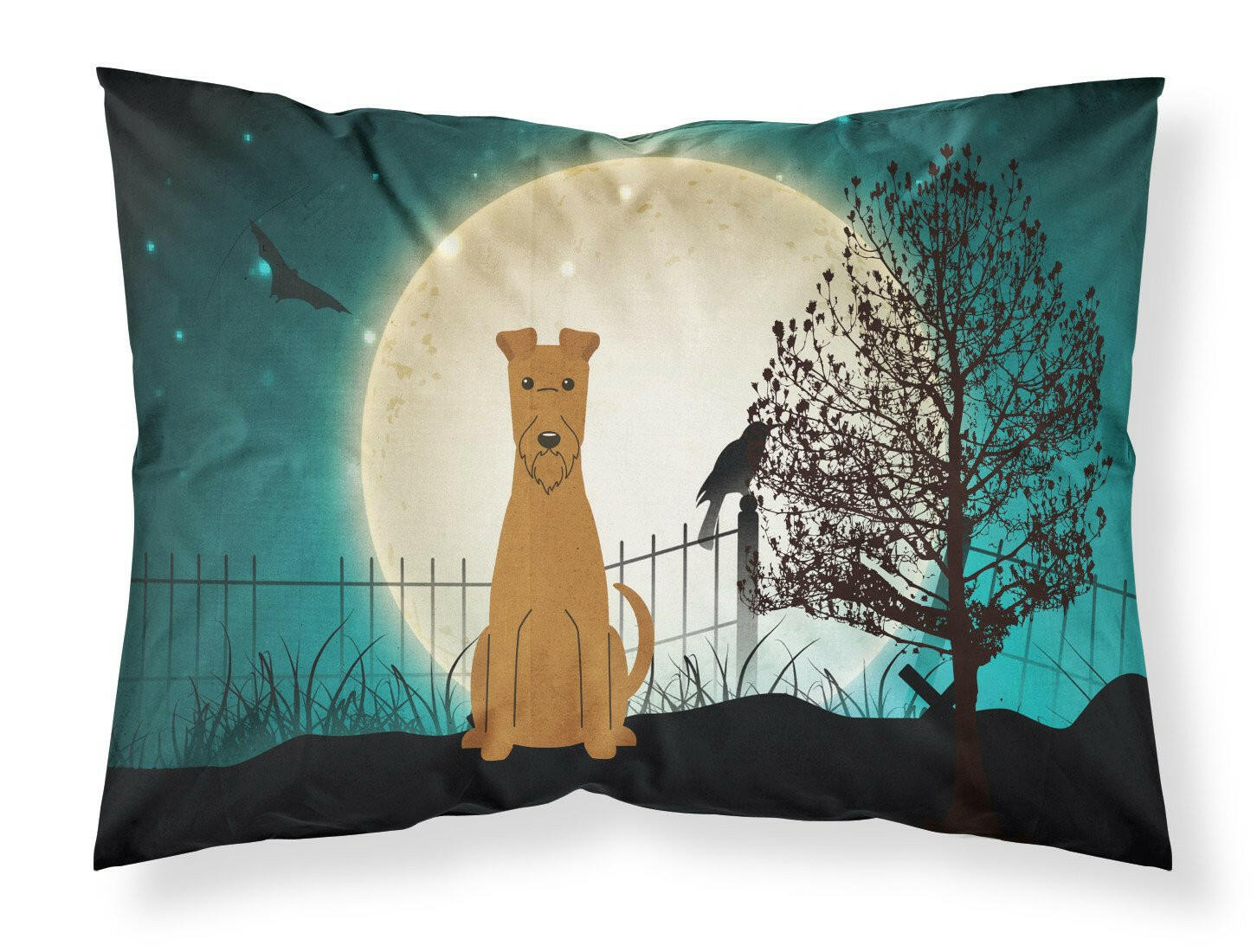 Halloween Scary Irish Terrier Standard Pillowcase Lightweight Super Soft Easy Care Decorative Artwork Pillowcase, Standard