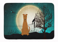 Halloween Scary Irish Terrier Memory Foam Kitchen Mat Machine Washable Anti-Fatigue Cushion Comfort Bath or Kitchen Rug