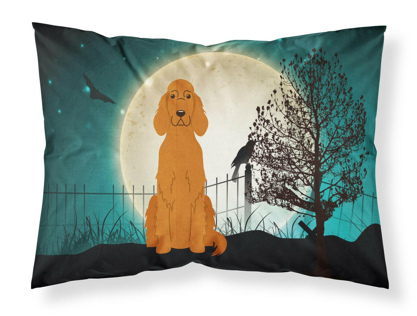 Halloween Scary Irish Setter Standard Pillowcase Lightweight Super Soft Easy Care Decorative Artwork Pillowcase, Standard