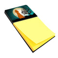 Halloween Scary Irish Setter Watercolor Sticky Note Holder Refillable Dispenser Desk Accessory 3x3 Pad Gift