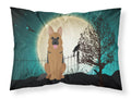 Halloween Scary German Shepherd Standard Pillowcase Lightweight Super Soft Easy Care Decorative Artwork Pillowcase, Standard