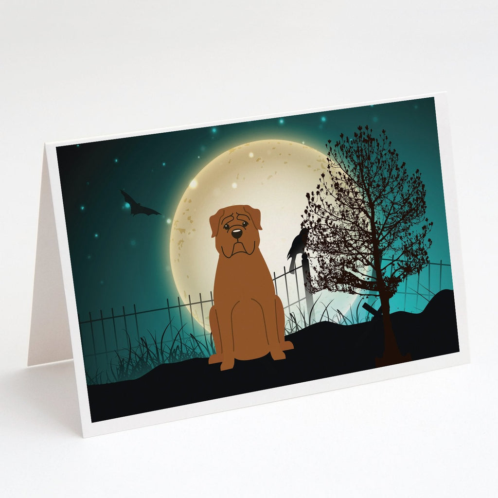 Halloween Scary Dogue de Bourdeaux Greeting Cards Pack of 8 Blank Cards with Envelopes Whimsical A7 Size 5x7