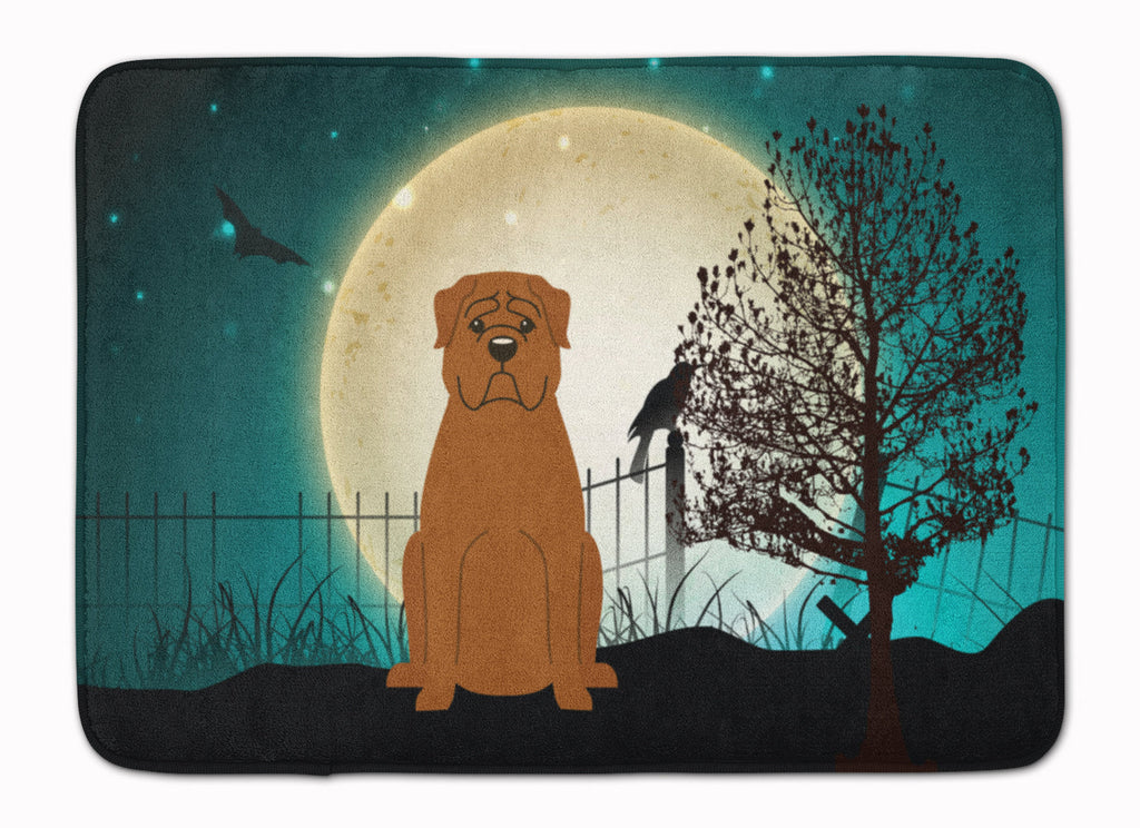 Halloween Scary Dogue de Bourdeaux Memory Foam Kitchen Mat Machine Washable Anti-Fatigue Cushion Comfort Bath or Kitchen Rug