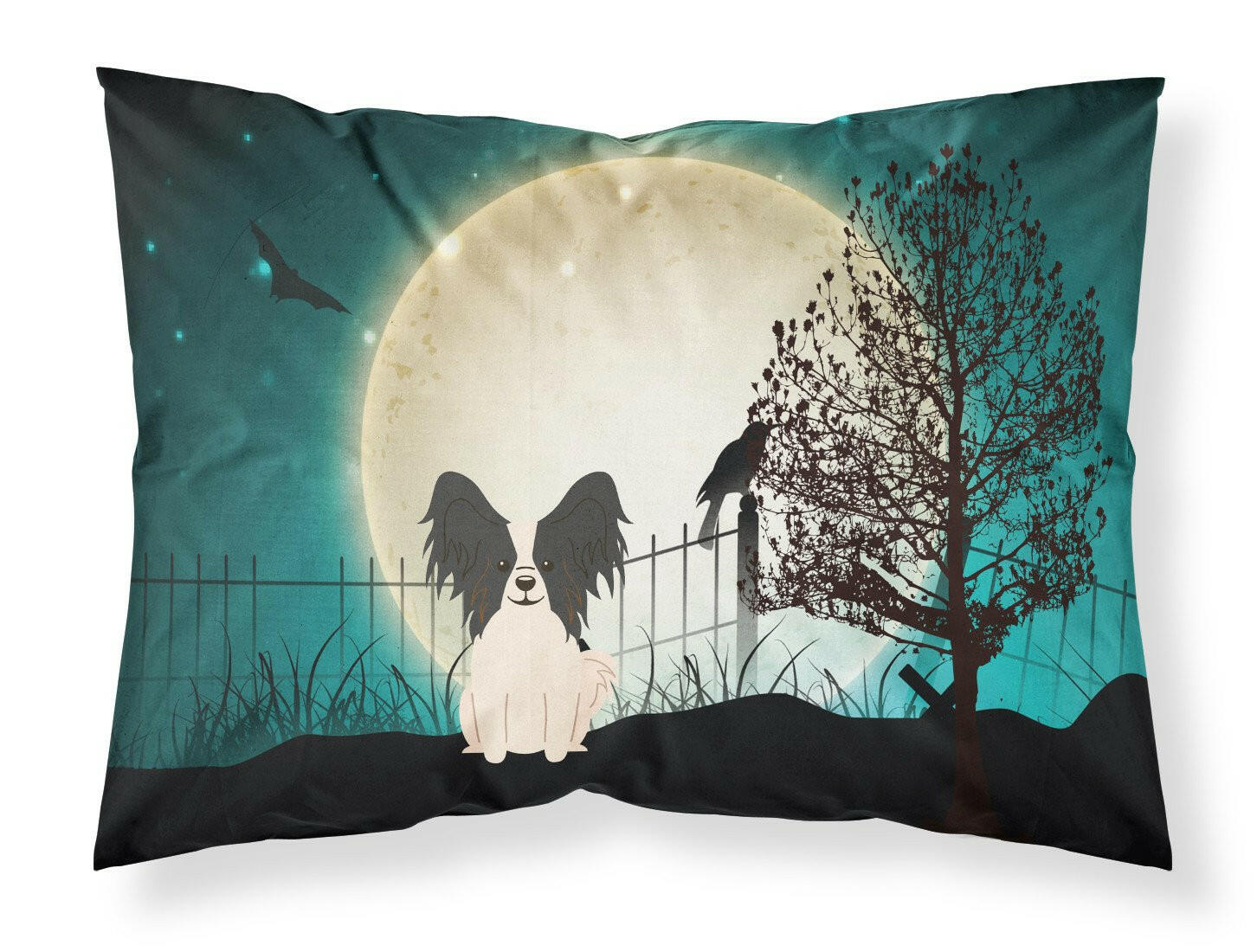 Halloween Scary Papillon Black White Standard Pillowcase Lightweight Super Soft Easy Care Decorative Artwork Pillowcase, Standard