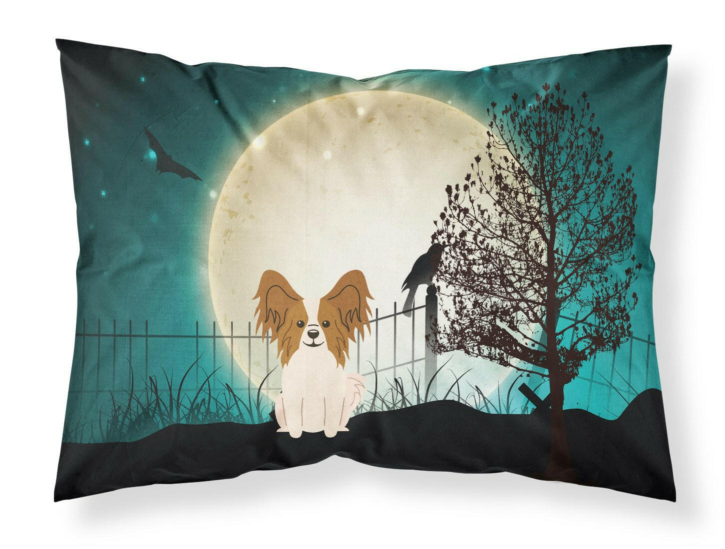 Halloween Scary Papillon Red White Standard Pillowcase Lightweight Super Soft Easy Care Decorative Artwork Pillowcase, Standard
