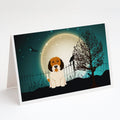 Halloween Scary Petit Basset Griffon Veenden Greeting Cards Pack of 8 Blank Cards with Envelopes Whimsical A7 Size 5x7