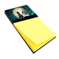Halloween Scary Beauce Shepherd Dog Watercolor Sticky Note Holder Refillable Dispenser Desk Accessory 3x3 Pad Gift