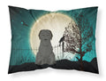 Halloween Scary Briard Black Standard Pillowcase Lightweight Super Soft Easy Care Decorative Artwork Pillowcase, Standard