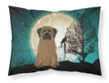 Halloween Scary Bullmastiff Standard Pillowcase Lightweight Super Soft Easy Care Decorative Artwork Pillowcase, Standard