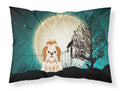 Halloween Scary Shih Tzu Red White Standard Pillowcase Lightweight Super Soft Easy Care Decorative Artwork Pillowcase, Standard