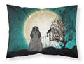 Halloween Scary Cocker Spaniel Black Standard Pillowcase Lightweight Super Soft Easy Care Decorative Artwork Pillowcase, Standard