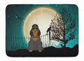 Halloween Scary Cocker Spaniel Black Tan Memory Foam Kitchen Mat Machine Washable Anti-Fatigue Cushion Comfort Bath or Kitchen Rug