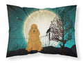 Halloween Scary Cocker Spaniel Red Standard Pillowcase Lightweight Super Soft Easy Care Decorative Artwork Pillowcase, Standard