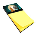Halloween Scary Cocker Spaniel Red Watercolor Sticky Note Holder Refillable Dispenser Desk Accessory 3x3 Pad Gift