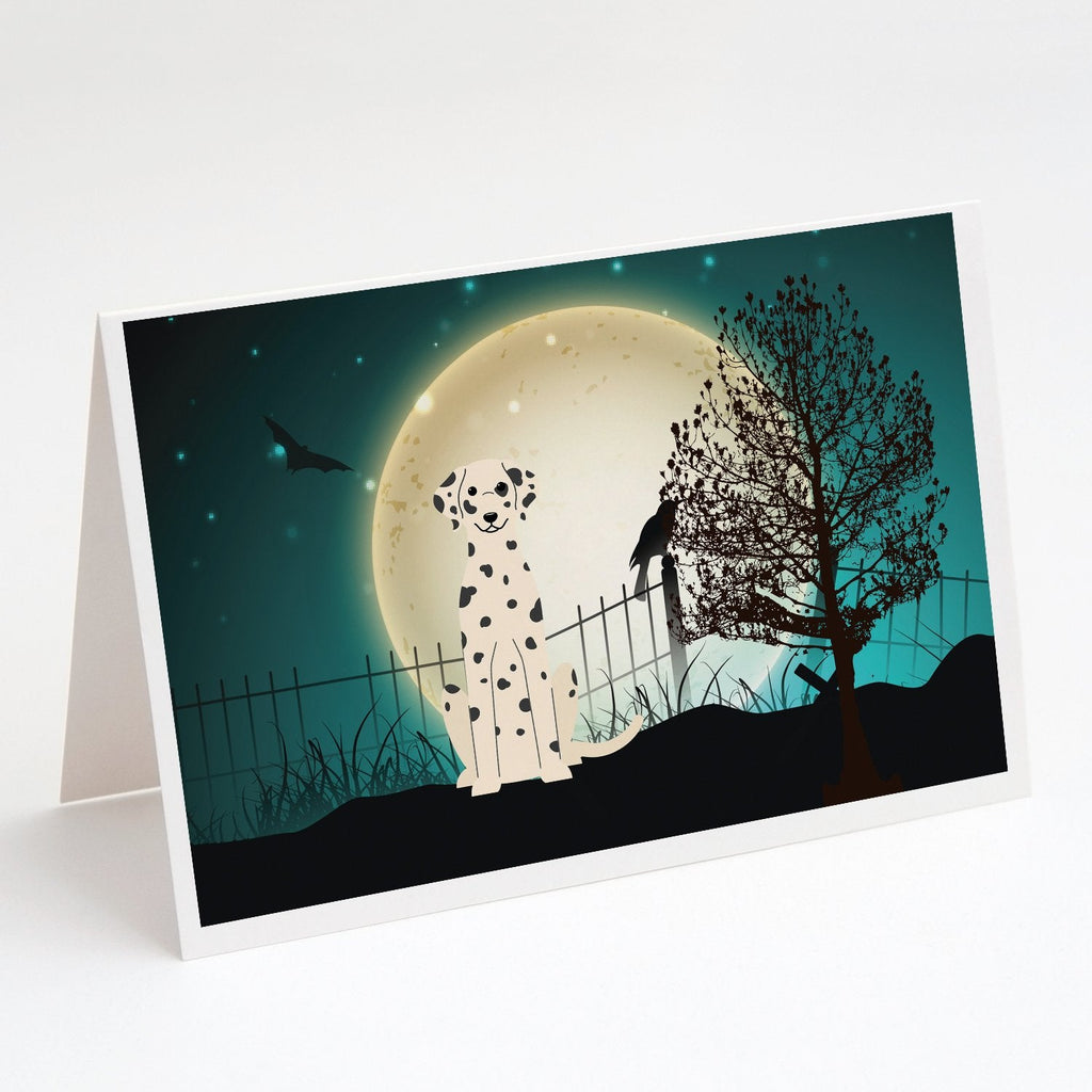 Halloween Scary Dalmatian Greeting Cards Pack of 8 Blank Cards with Envelopes Whimsical A7 Size 5x7