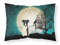 Halloween Scary Smooth Fox Terrier Standard Pillowcase Lightweight Super Soft Easy Care Decorative Artwork Pillowcase, Standard