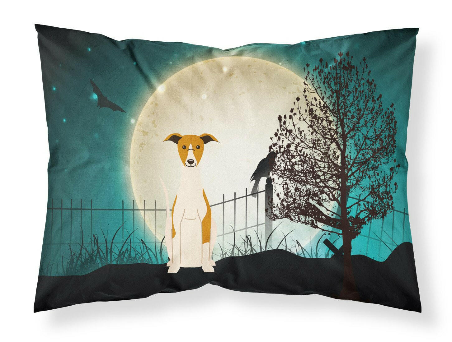 Halloween Scary Whippet Standard Pillowcase Lightweight Super Soft Easy Care Decorative Artwork Pillowcase, Standard