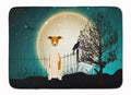 Halloween Scary Whippet Memory Foam Kitchen Mat Machine Washable Anti-Fatigue Cushion Comfort Bath or Kitchen Rug