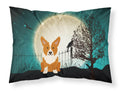 Halloween Scary Corgi Standard Pillowcase Lightweight Super Soft Easy Care Decorative Artwork Pillowcase, Standard
