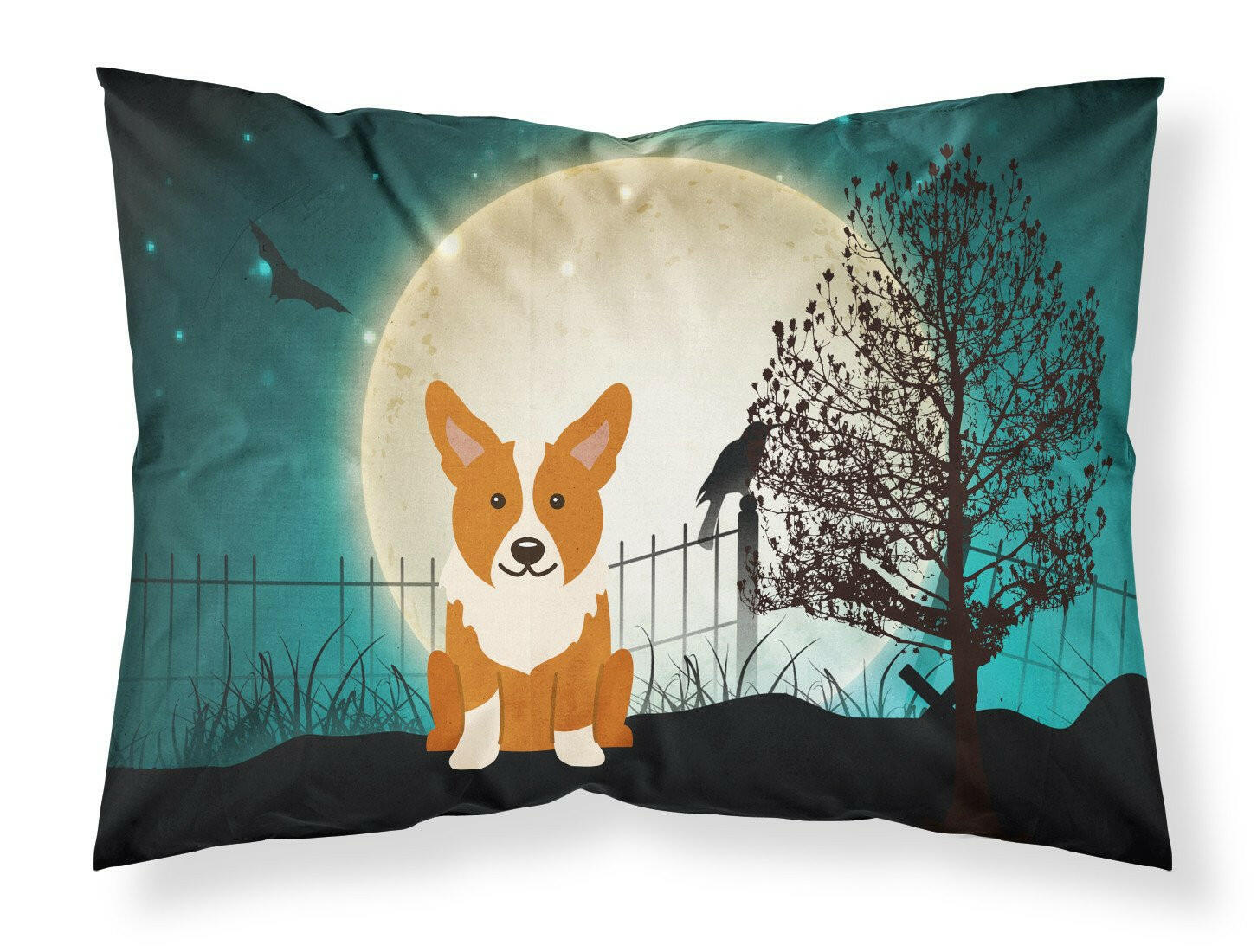 Halloween Scary Corgi Standard Pillowcase Lightweight Super Soft Easy Care Decorative Artwork Pillowcase, Standard