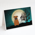 Halloween Scary Chinese Chongqing Dog Greeting Cards Pack of 8 Blank Cards with Envelopes Whimsical A7 Size 5x7