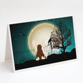 Halloween Scary Chinese Crested Cream Greeting Cards Pack of 8 Blank Cards with Envelopes Whimsical A7 Size 5x7