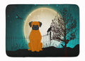 Halloween Scary Fawn Boxer Memory Foam Kitchen Mat Machine Washable Anti-Fatigue Cushion Comfort Bath or Kitchen Rug