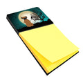 Halloween Scary Brindle Boxer Watercolor Sticky Note Holder Refillable Dispenser Desk Accessory 3x3 Pad Gift