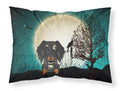 Halloween Scary Wire Haired Dachshund Dapple Standard Pillowcase Lightweight Super Soft Easy Care Decorative Artwork Pillowcase, Standard