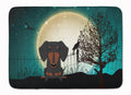Halloween Scary Dachshund Black Tan Memory Foam Kitchen Mat Machine Washable Anti-Fatigue Cushion Comfort Bath or Kitchen Rug