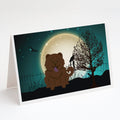Halloween Scary Chow Chow Chocolate Greeting Cards Pack of 8 Blank Cards with Envelopes Whimsical A7 Size 5x7