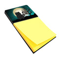 Halloween Scary Chow Chow Black Watercolor Sticky Note Holder Refillable Dispenser Desk Accessory 3x3 Pad Gift