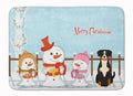 Merry Christmas Carolers Entlebucher Memory Foam Kitchen Mat Machine Washable Anti-Fatigue Cushion Comfort Bath or Kitchen Rug