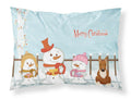 Merry Christmas Carolers Bull Terrier Red Standard Pillowcase Lightweight Super Soft Easy Care Decorative Artwork Pillowcase, Standard