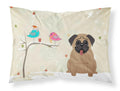 Christmas Presents between Friends Pug - Brown Standard Pillowcase Lightweight Super Soft Easy Care Decorative Artwork Pillowcase, Standard