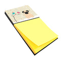 Christmas Presents between Friends Pug - Fawn Watercolor Sticky Note Holder Refillable Dispenser Desk Accessory 3x3 Pad Gift