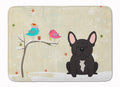 Christmas Presents between Friends French Bulldog - Brindle Memory Foam Kitchen Mat Machine Washable Anti-Fatigue Cushion Comfort Bath or Kitchen Rug
