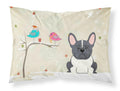 Christmas Presents between Friends French Bulldog - Black and White Standard Pillowcase Lightweight Super Soft Easy Care Decorative Artwork Pillowcase, Standard