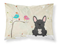 Christmas Presents between Friends French Bulldog - Black Standard Pillowcase Lightweight Super Soft Easy Care Decorative Artwork Pillowcase, Standard