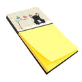 Christmas Presents between Friends French Bulldog - Black Watercolor Sticky Note Holder Refillable Dispenser Desk Accessory 3x3 Pad Gift