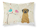 Christmas Presents between Friends Mastiff Standard Pillowcase Lightweight Super Soft Easy Care Decorative Artwork Pillowcase, Standard